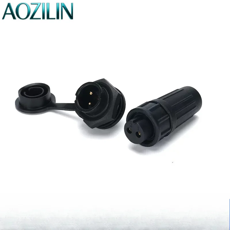 AOZILIN 10 Sets IP68 Plastic Waterproof Aviation Plug Socket Connector Z108-2P3AB 4P 5 6 7 8 10 12 Pin