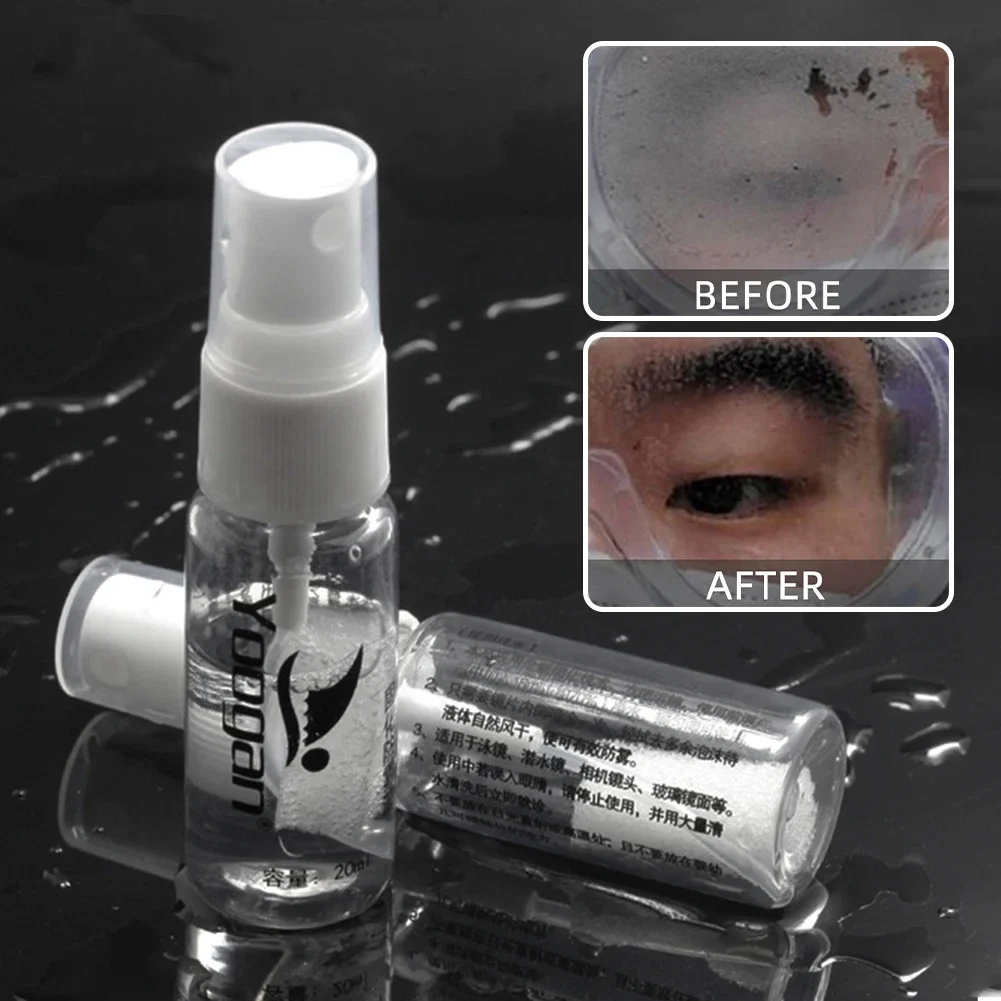 20ml Solid Anti Fog Agent For Swim Goggles Glass Lens Diving Mask Cleaner Solution Antifogging Spray Mist Prevents Fog