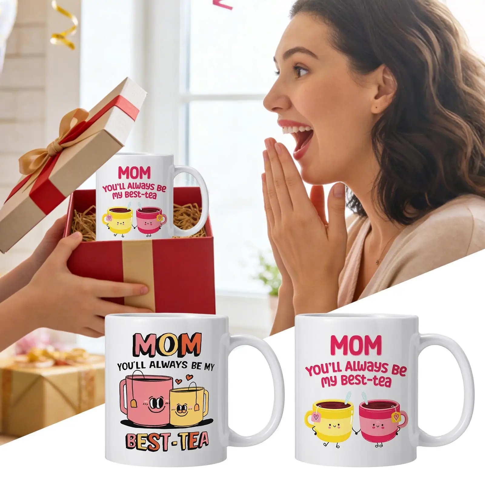 Taza de café especial para mamá, taza de té, regalos para el día de la madre, taza de café divertida, taza para té, bebidas, postres, leche