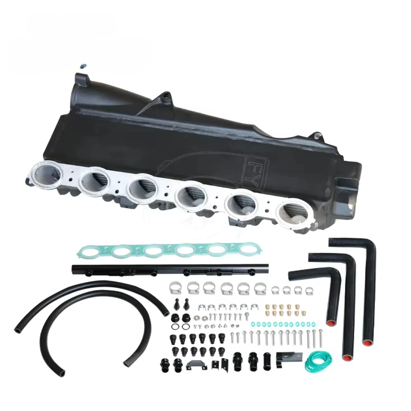 forBlack ALL CAST INTAKE MANIFOLD for Gen 2 B58 Charge air Cooler Intake BMW M340i B58 G20 G29 Supra A90 3.0T 2020+