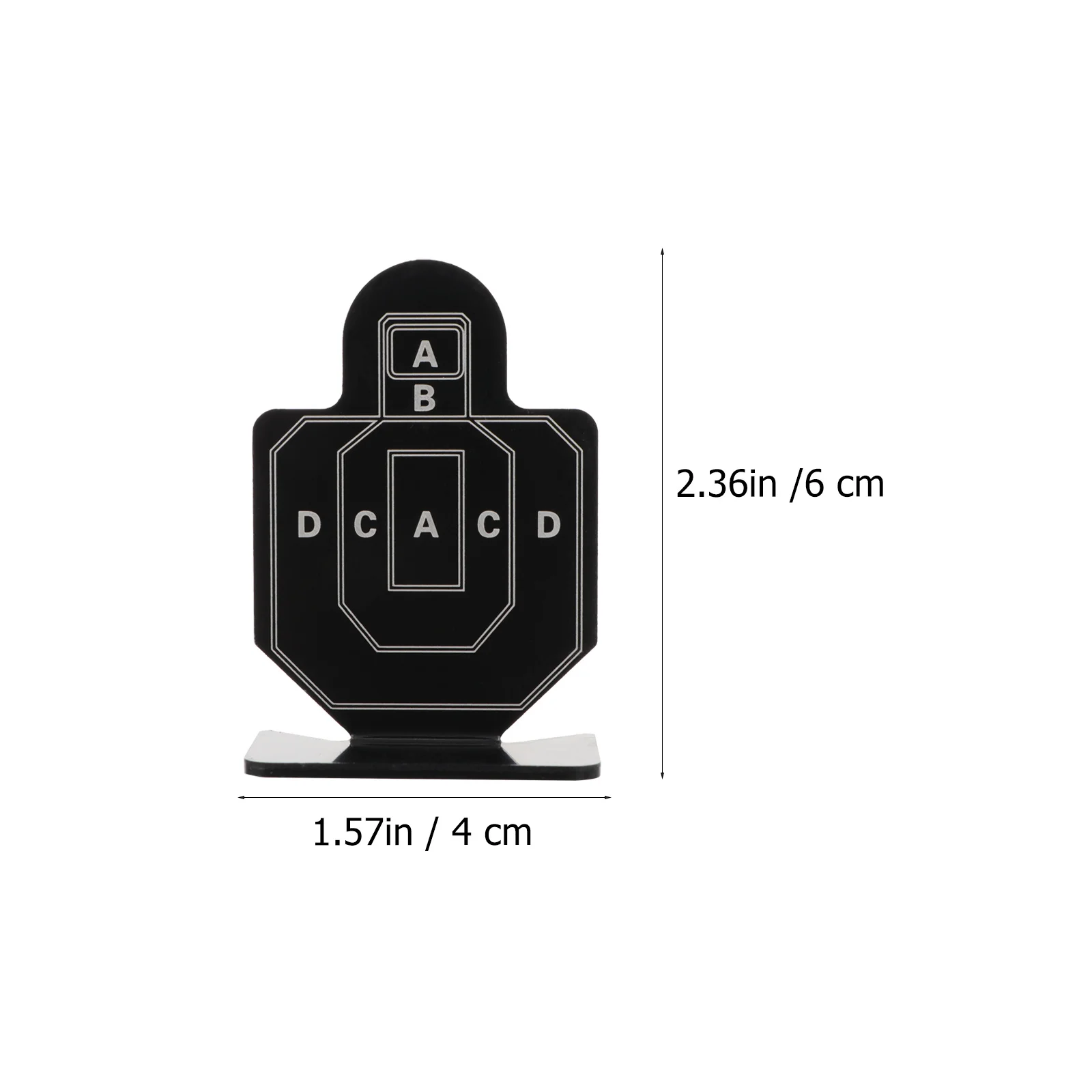 4pcs /Set Shooting Training Target Anti-Skid Base For Outdoor Sports Practice Alloy Kids Range Target Accessory