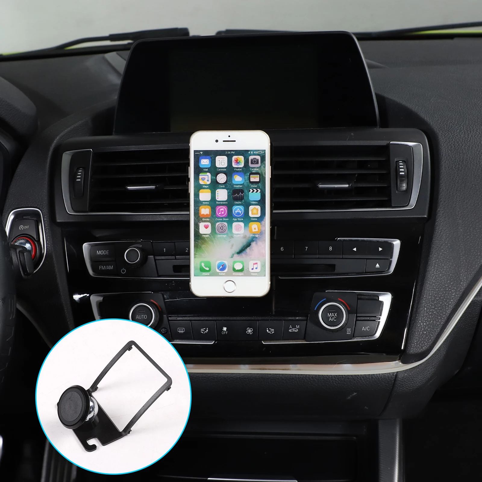 For BMW 1 2 3 4 Series F20 F21 F23 F30 F31 F32 F33 F34 F35 F36 2013-2019 Automotive Center Control Phone Stand Automotive Parts