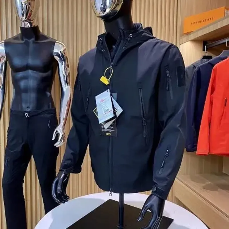 

Men's Tactical Series Soft Ell Jaet Waterproof Tear Resistant Storable Cap Autumn Winter New Arrival Outdoor Windproof