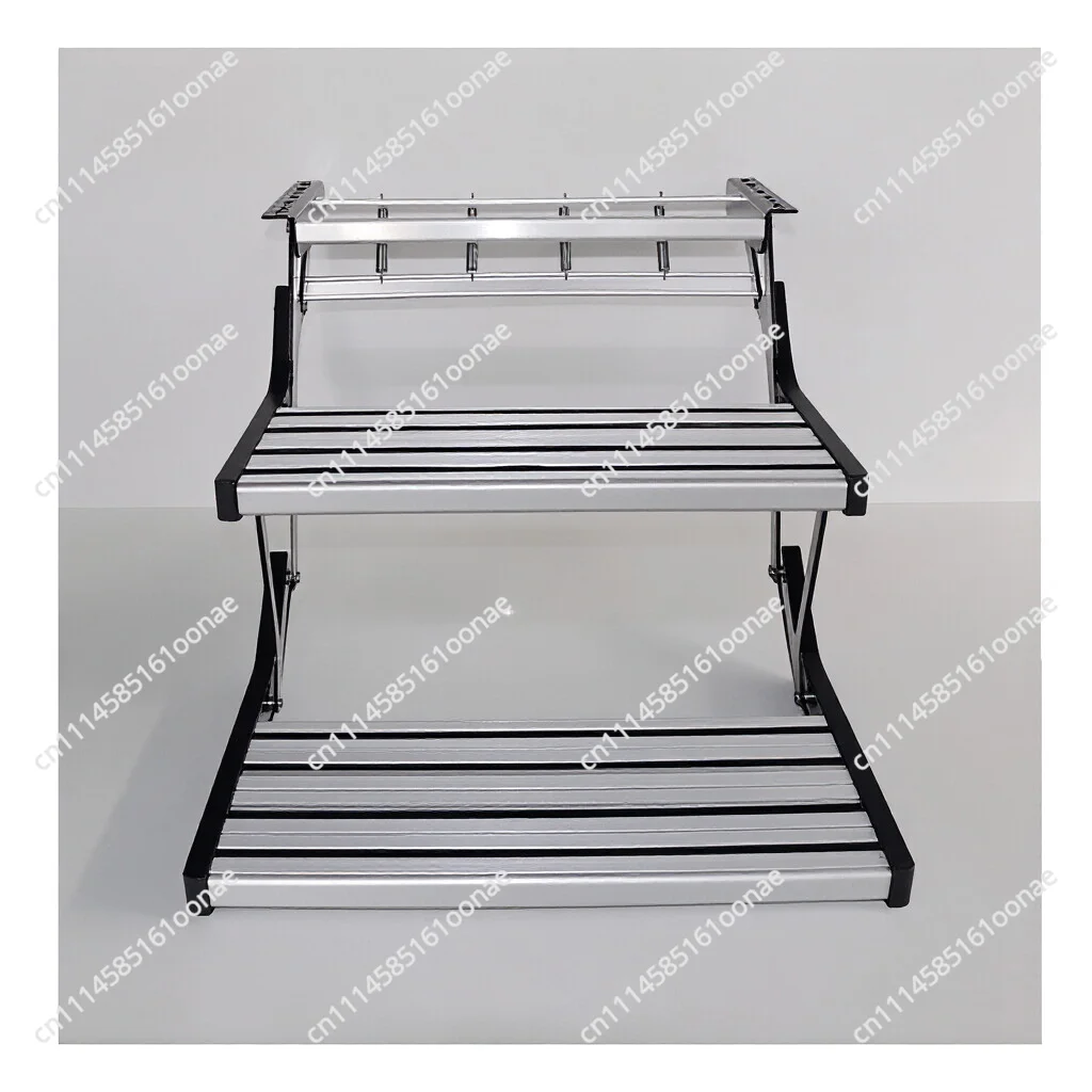 550X230mm silver RV entrance steps Aluminum carbon steel stairs for RV accessories