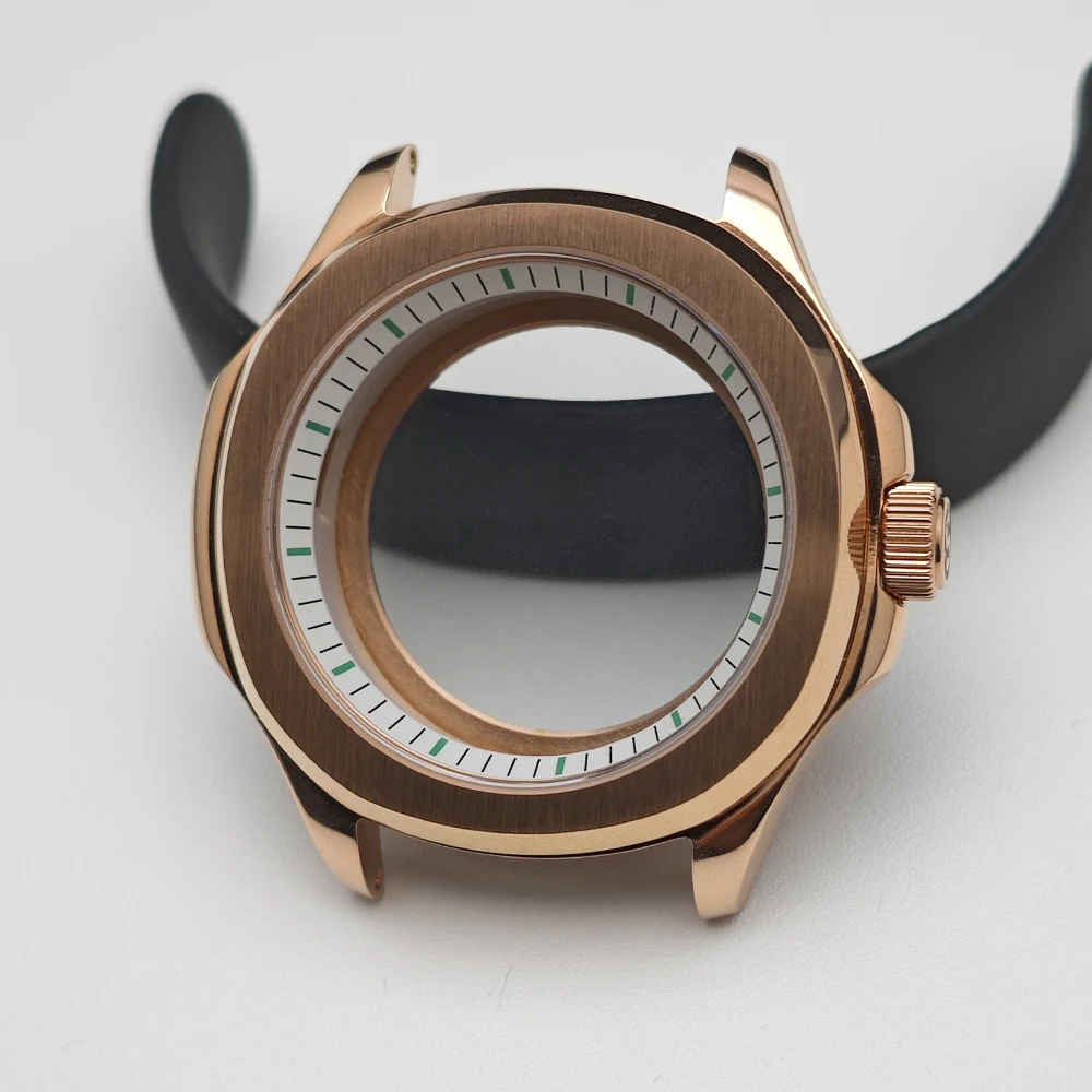 39,5-mm-Stahlgehäuse mit Innenring, passend für NH35 NH36 Uhrwerke, Uhrenteile für Saphirglas-Armbanduhren, Uhrenbox – Detail 2