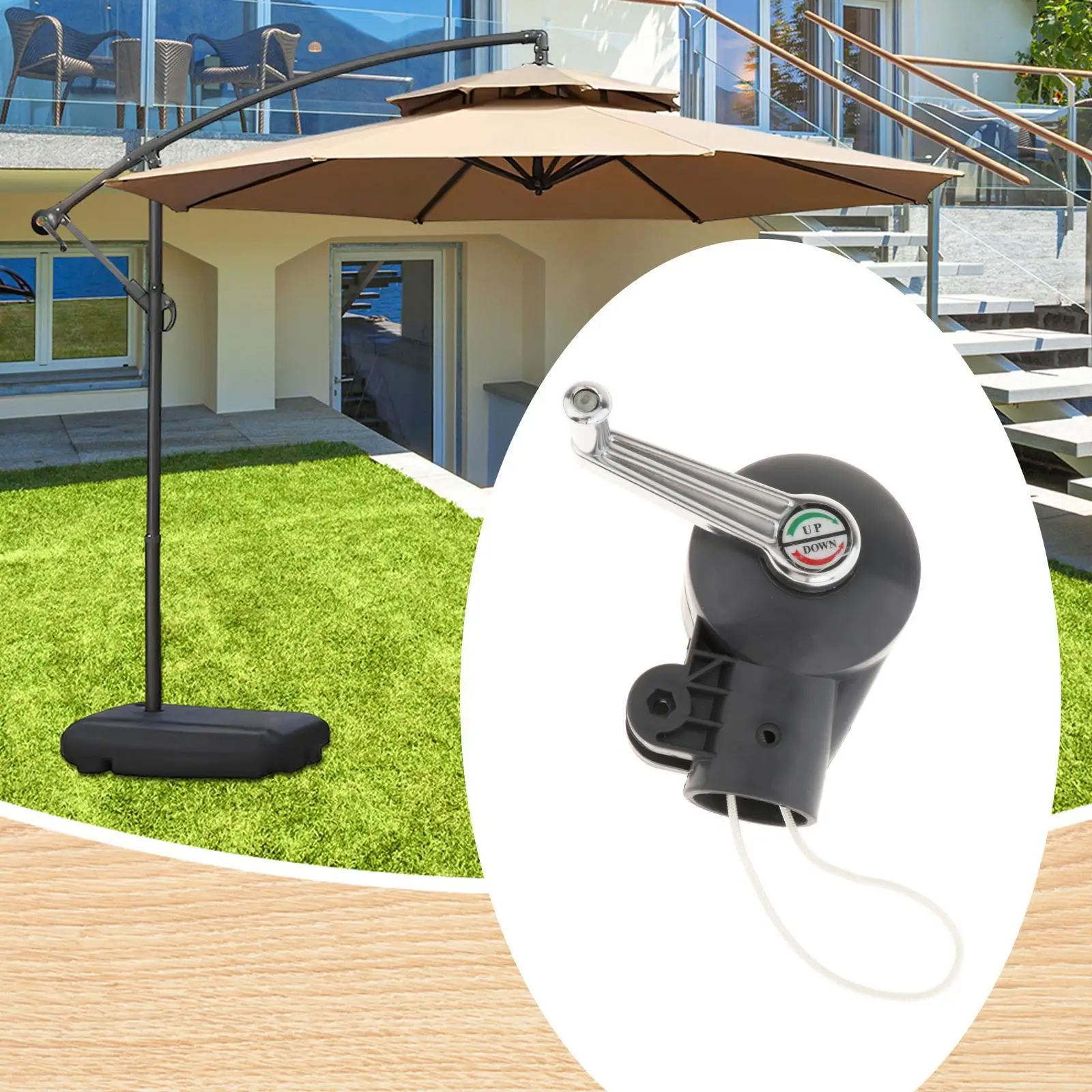 Parasol Shaker Sturdy Patio Umbrella Replacements Courtyard Beach