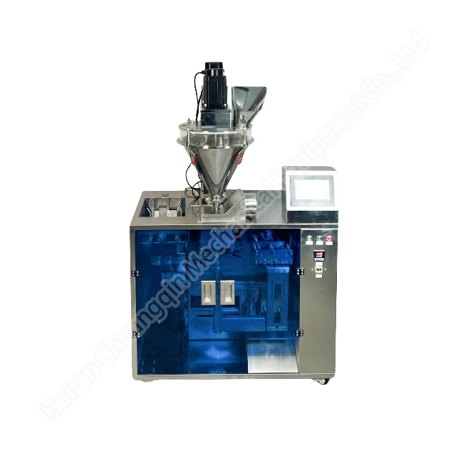 Máquina de llenado manual Doypack Máquina envasadora de bolsitas de leche en polvo Máquina envasadora a pequeña escala