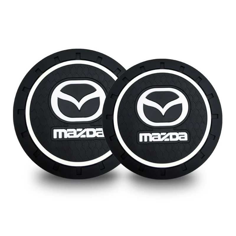 Car Anti Slip Coaster Anti-noise Water Cup Pad Cushion Car Accessories For Mazda 3 6 CX5 2 CX3 CX9 MX5 RX8 Axela Demio Atenza MS