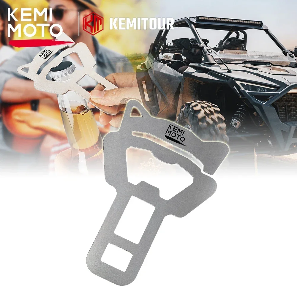 UTV Steel Seat Belt Bypass Bottle Opener Removable Compatible with Polaris RZR Ranger General  XP 1000 570 900 for Arctic Cat