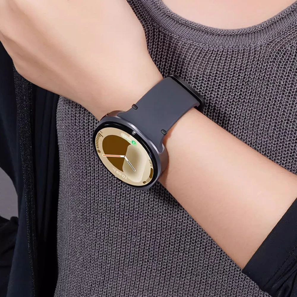 سوار سيليكون رسمي لساعة سامسونج جالاكسي 8 40 ملم 44 ملم 1:1 سوار معصم لساعة جالاكسي 8 كلاسيك 46 ملم كوريا