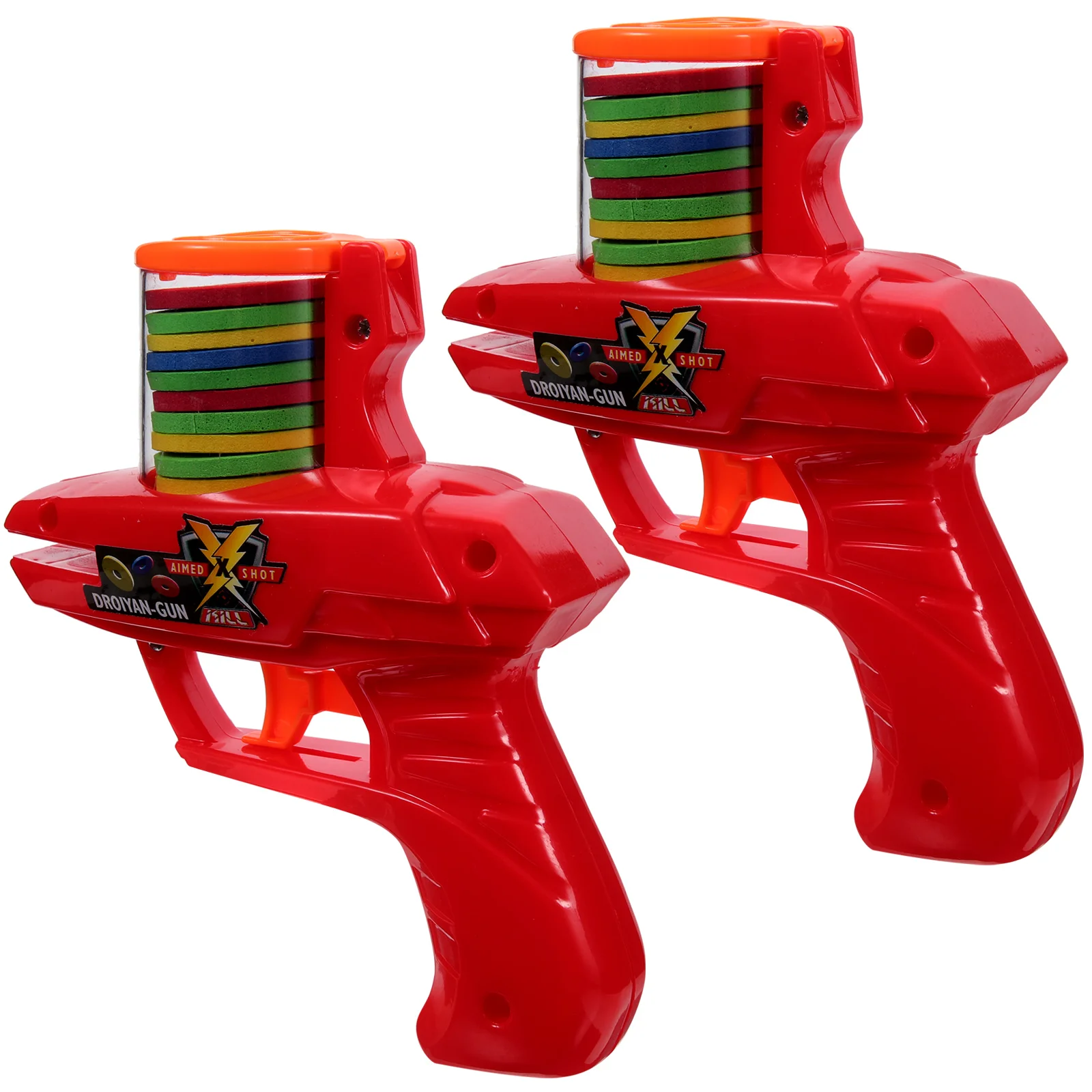 

2 Pcs Disc Launcher Interactive Pet Toy Foam Shooter Outdoor Kids Toys Exercising for Teasing Indoor