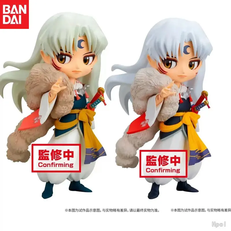 

In Stock Bandai Original Q Posket ANIME Inuyasha Sesshoumaru Action Figure Model Children's Gifts