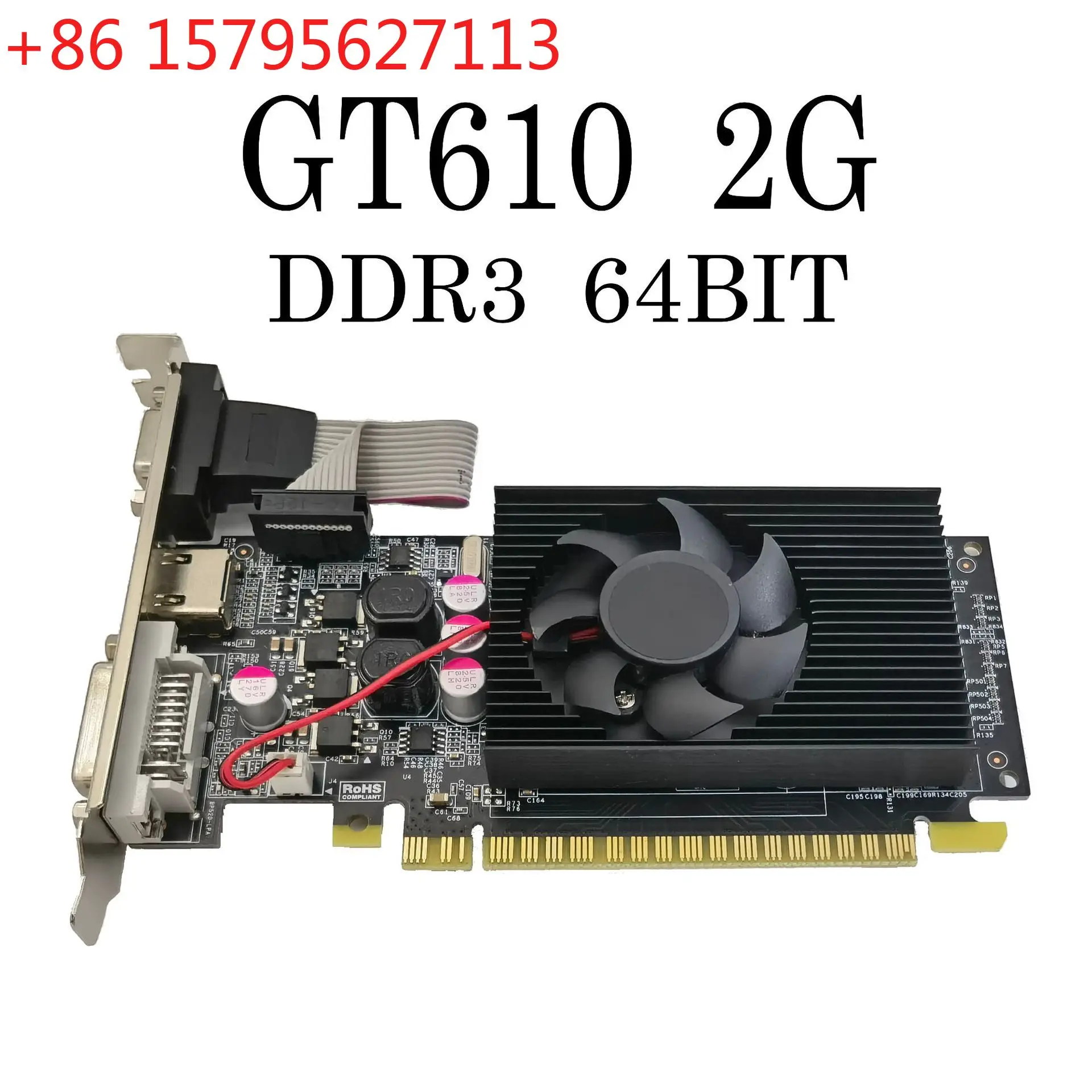 

Оригинальная видеокарта GT610 2 ГБ для настольных ПК, низкопрофильная, для компактных корпусов, для игровых и офисных ПК, высокопроизводительная.