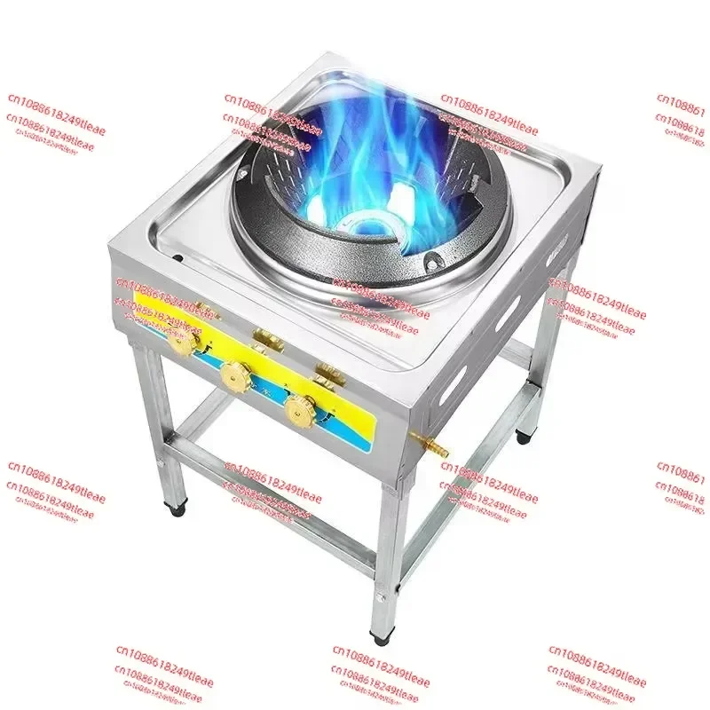 

Stainless Steel Fierce Fire Stove Commercial Wok Gas Burner High Pressure Single-cooker Cooktop Liquefied Gas Stove for Kitchen