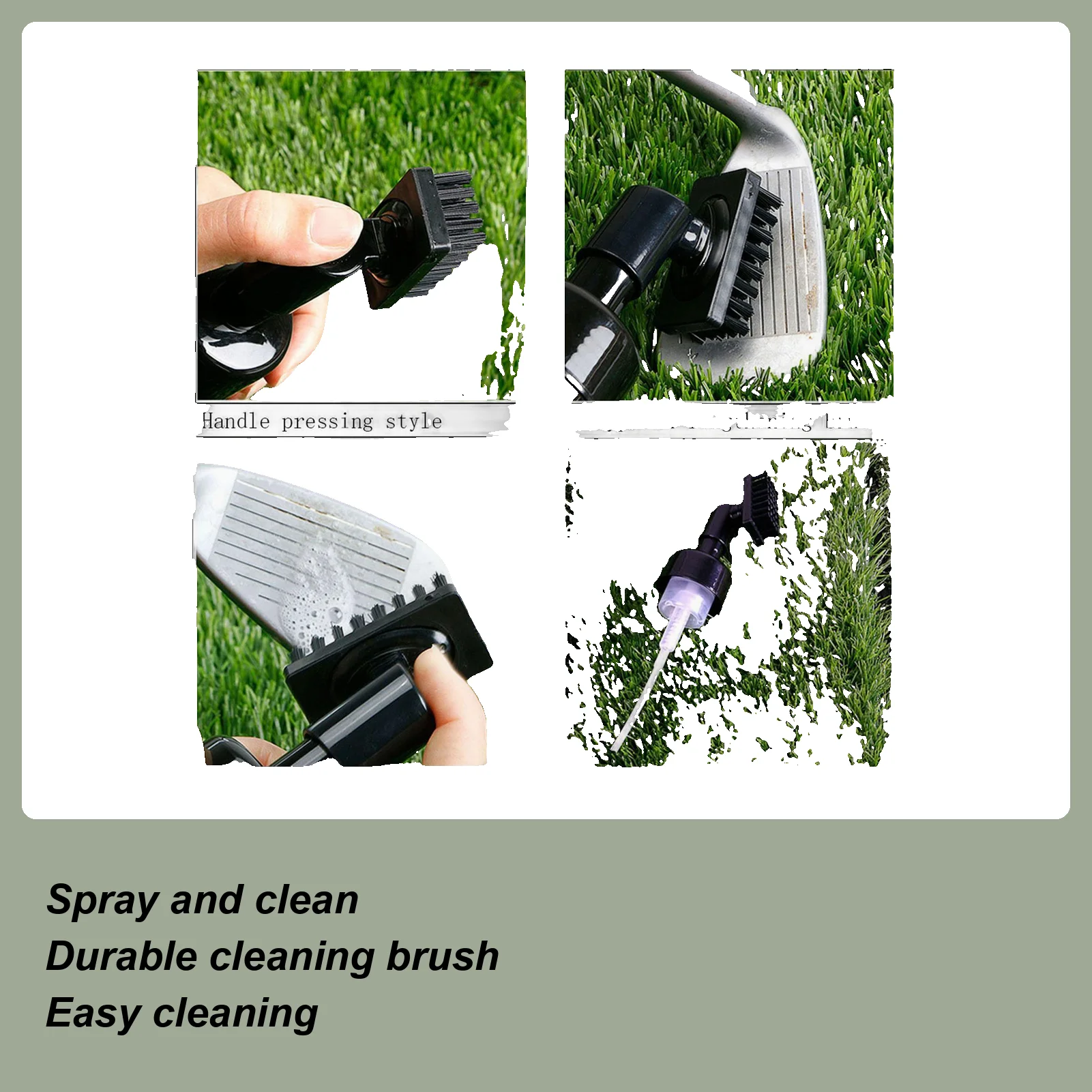 

1pc Golf Club Cleaner Groove Tube Golf Brush Golf Club Brush with Leakproof Reservoir Tube Squeeze Bottle Multi-Purpose Cleaning