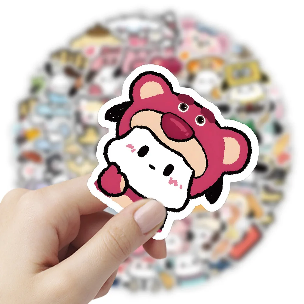 10/30/50/100PCS Kawaii Sanrio Pachacco Stickers Graffiti Decals DIY Phone Suitcase Luggage Bike Waterproof Sticker Kids Toy Gift