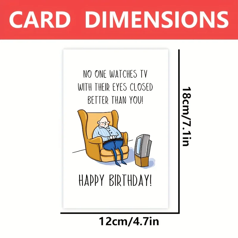 1 pz divertente biglietto d'auguri di compleanno con busta buon compleanno testo divertente carta di cartone animato parodia divertente regalo decorazione biglietto di benedizione