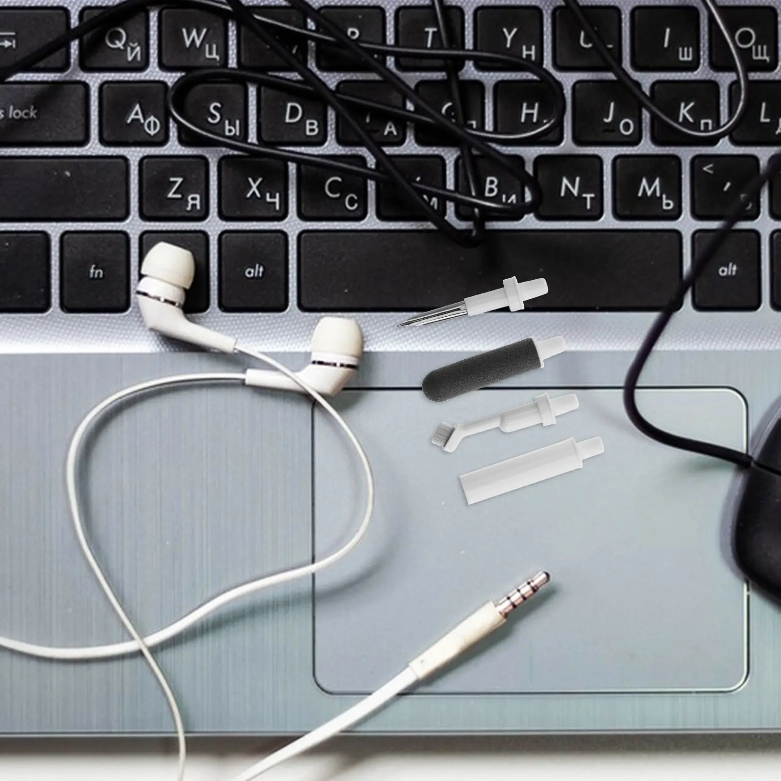 Ручка для чистки наушников, набор вкладышей, портативная щетка для удаления пыли, чехол для хранения клавиатуры, телефона, электроники, инструменты для обслуживания