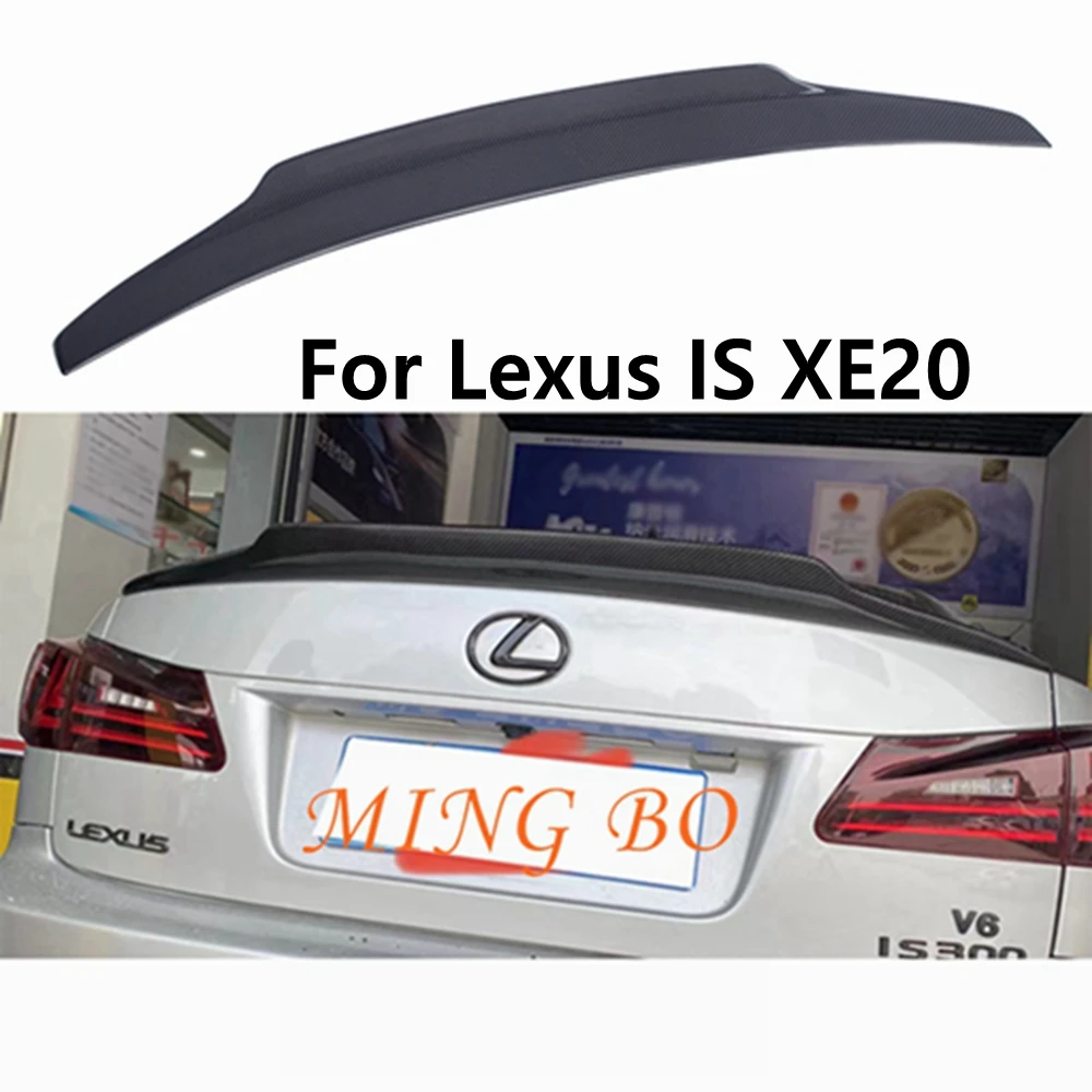 

For Lexus IS XE20 PSM Style Carbon fiber Rear Spoiler Trunk wing 2005 2006 2007 2008 2009 2010 2011 2012 2013 FRP Forged carbon