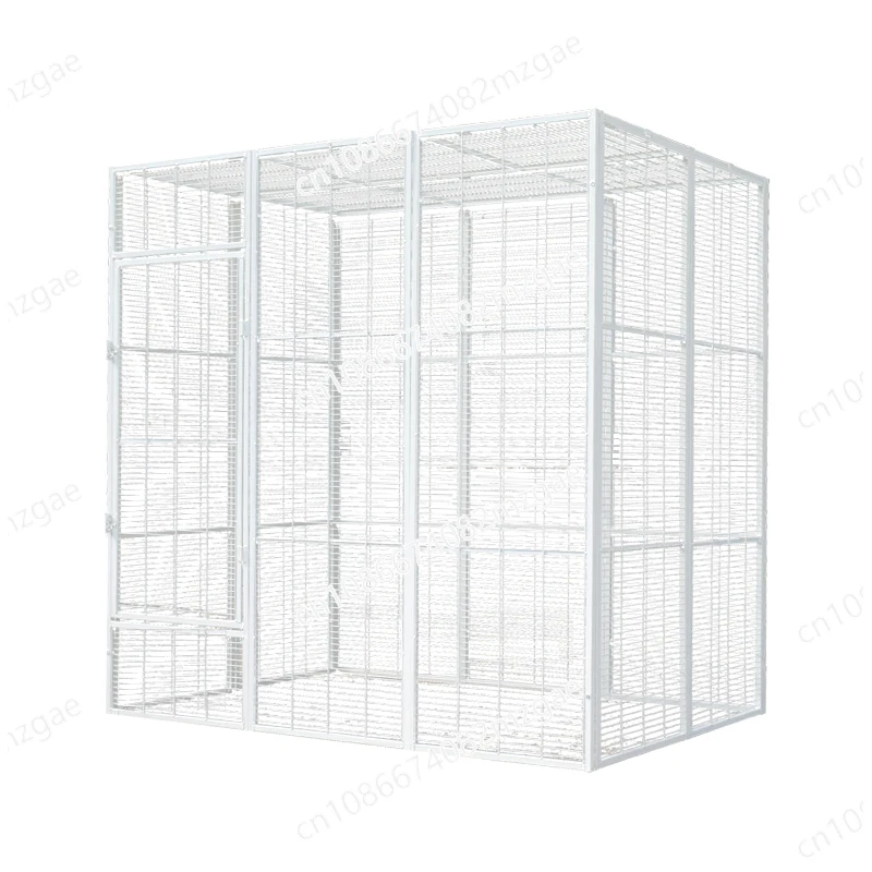 180 124 180cm Extra Large Bird Cage Parrot Feeding Box Cat Cage Large Space Thick Encrypted Pigeon Large Flying Cage