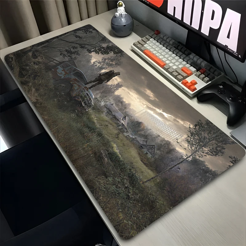 Mouse Pad PC Non Slip Rubber Cool Mousepad Laptop Gamer Cabinet Keyboard Pad S-stalker 2 Office Computer Gaming Desk Mouse Mat