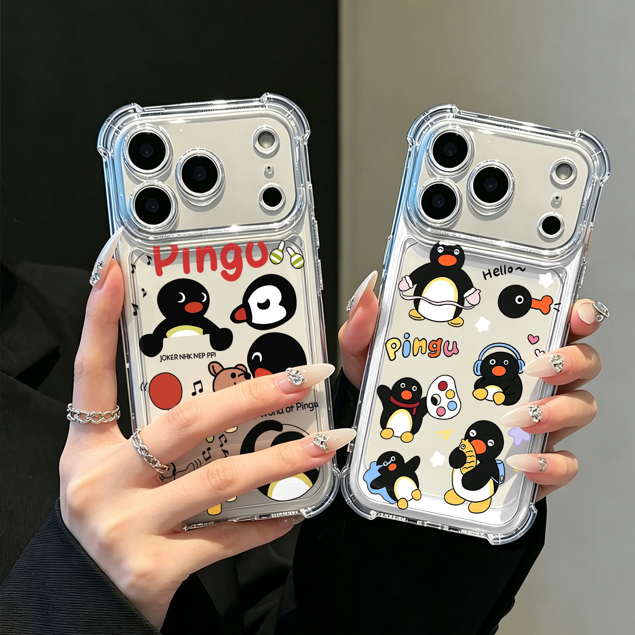 Чехол для телефона с рисунком Pingus для Samsung Galaxy S26 S25 S24 S23 S22 S21 S20 Edge FE Ultra Plus 4G 5G, прозрачный чехол из ТПУ с защитой от падения