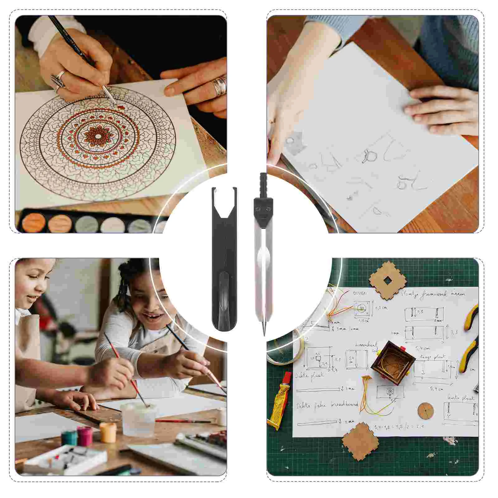 Belt Cover Compasses Paper Fastener Plastic Electrocardiograph Measuring Caliper