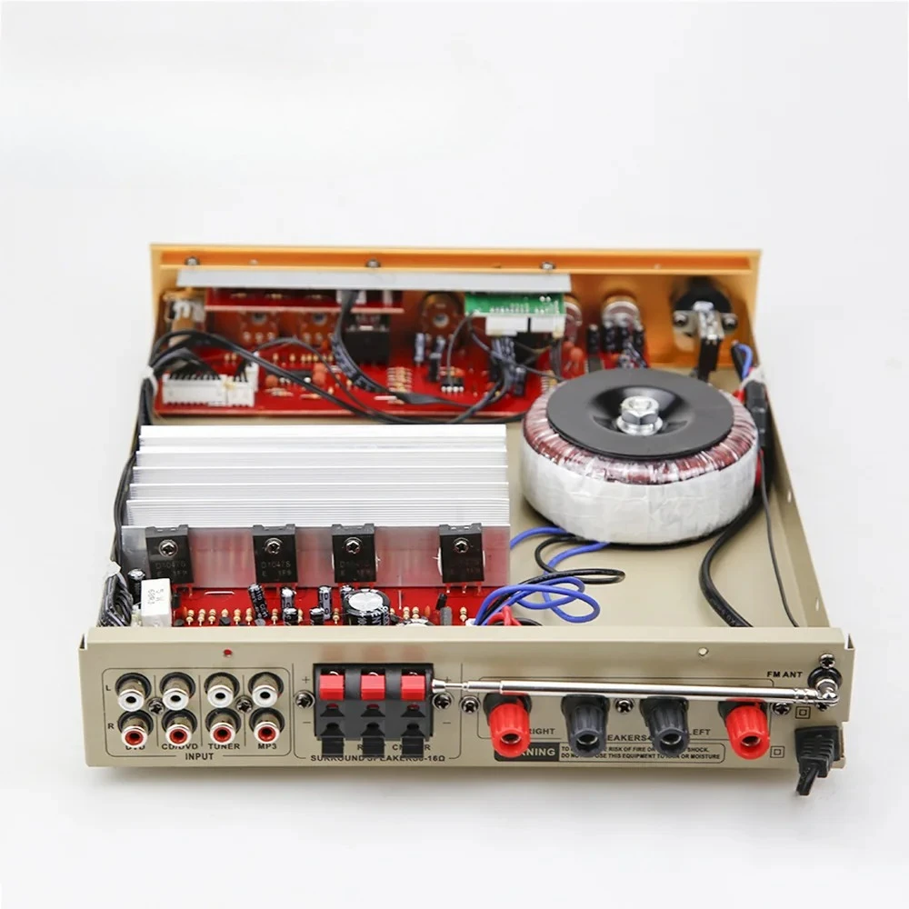 Small Family Home KTV BT Audio Speaker with High Power Large Volume Car Wireless Connection Power Amplifier