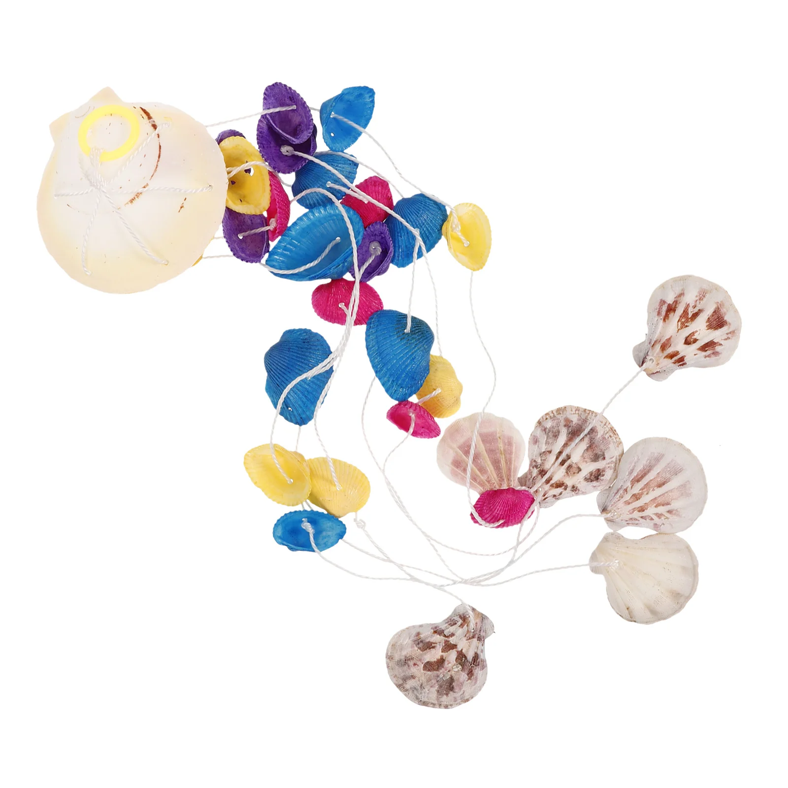 

Shell Wind Chime Hanging Decor Natural Hand-Polished Shell Sound Bell Home Garden Patio Backyard Gift Decorative Wind Chime