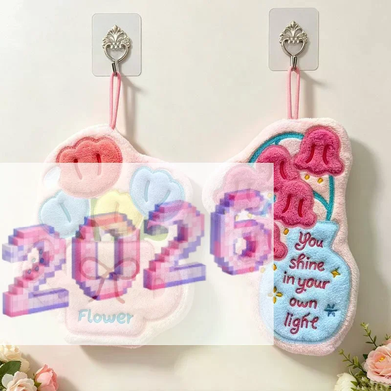 Leaves Hand Towels Absorbent Kitchen Handkerchief Kitchen Accessories Bathroom Hands Towel Wall Hanging Kitchen Towels