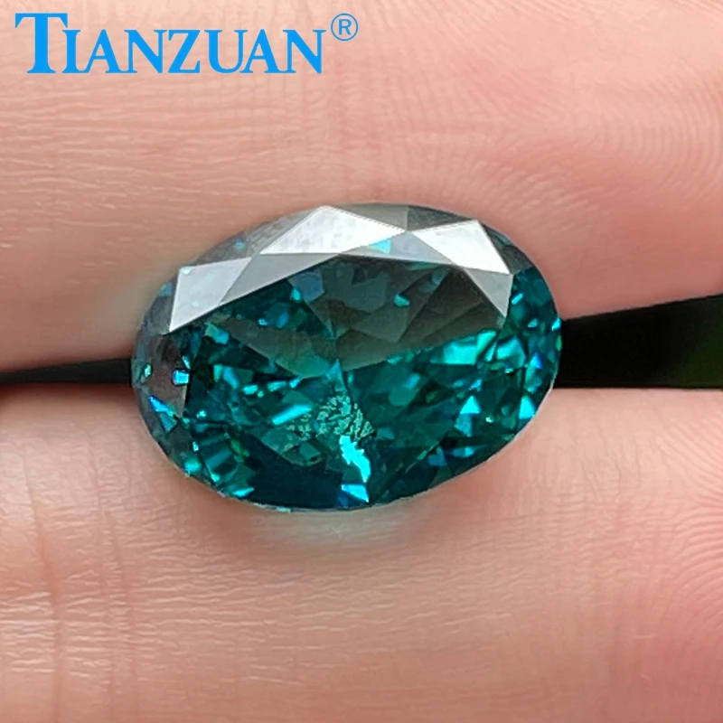 13x18mm Paraiba Color Ice Cut Oval Pear Shape Cubic Zirconia Stone Loose CZ Stone Synthetic Gems Beads For Jewelry Making