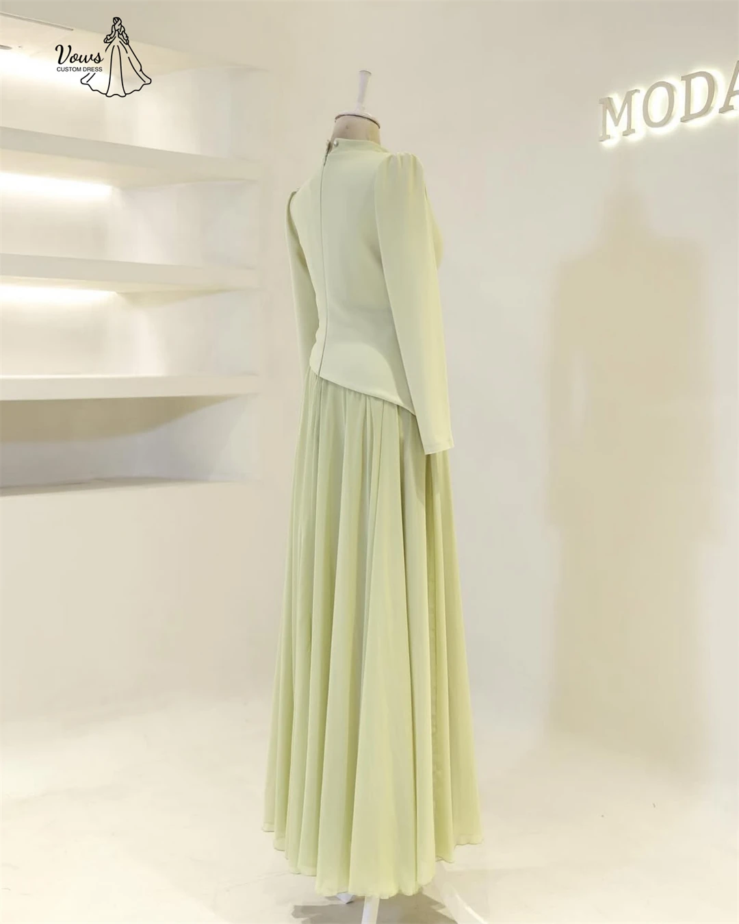 Vows Round Neck Elegant Dresses Woman Line A Custom Made Prom Luxury Dress 3D Flowers Elegant Guest Wedding Evening Dresses 2025