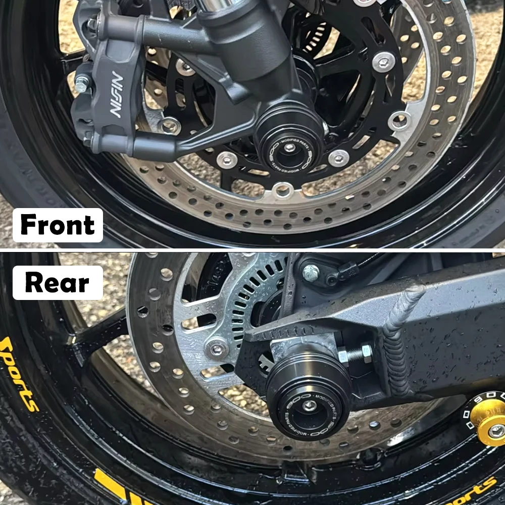 ملحقات الدراجة النارية KAWASAKI Z900 Z900RS Z900SE Z 900 RS 2019-2025 2026 الجبهة الخلفية شوكة العجلات المنزلق المحور تحطم حامي