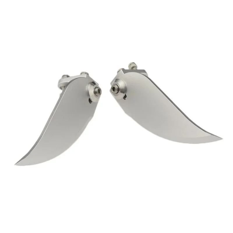 CNC Aluminium Turn Vinnen Hoge Precisie Verstelbare Turn Vinnen 95mm x 34mm Lengte voor 26cc ~ 30cc RC Boot O Tipe Schepen