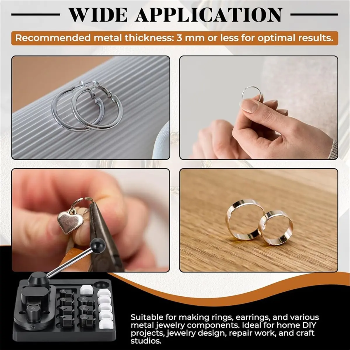 

Ring Bender Tool, Ring Maker Kit for Spoon Rings, Spoon Ring Bender Tool for Ring Jewelry Making, Spoon Ring Bender