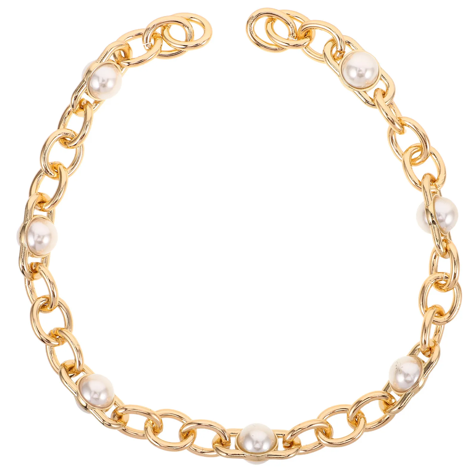 

63Cm Imitation Pearl Bead Bag Chain Strap Replacement Purse Handle Charm Metal For Handbag Wallet Clutch Diy Accessories Pendant