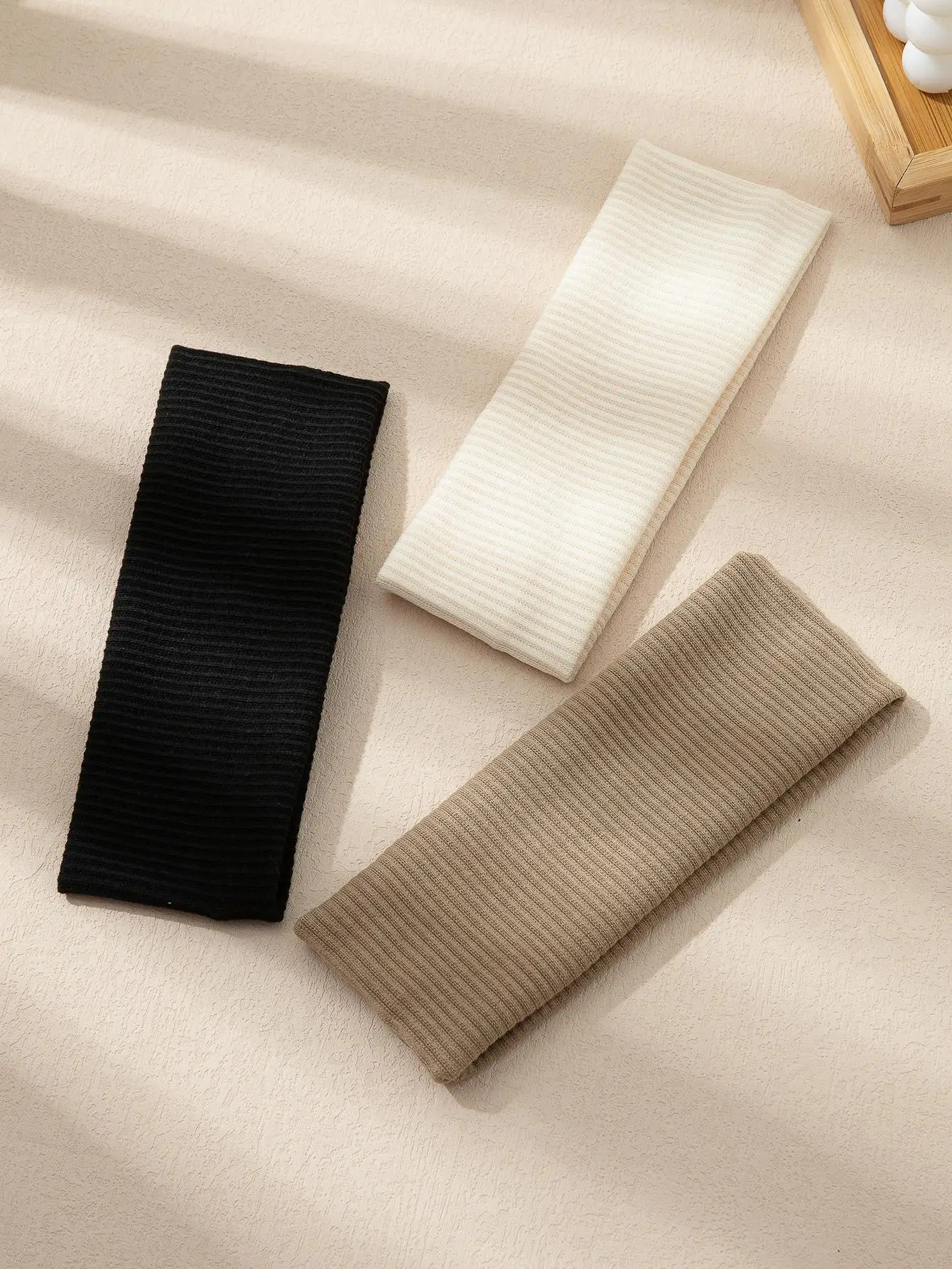 

3pcs Solid Hair Band For Back To School Casual Bath assesories Sauna hat wool Bonnet satin Bonnet silk Sauna hat Hair towel wrap