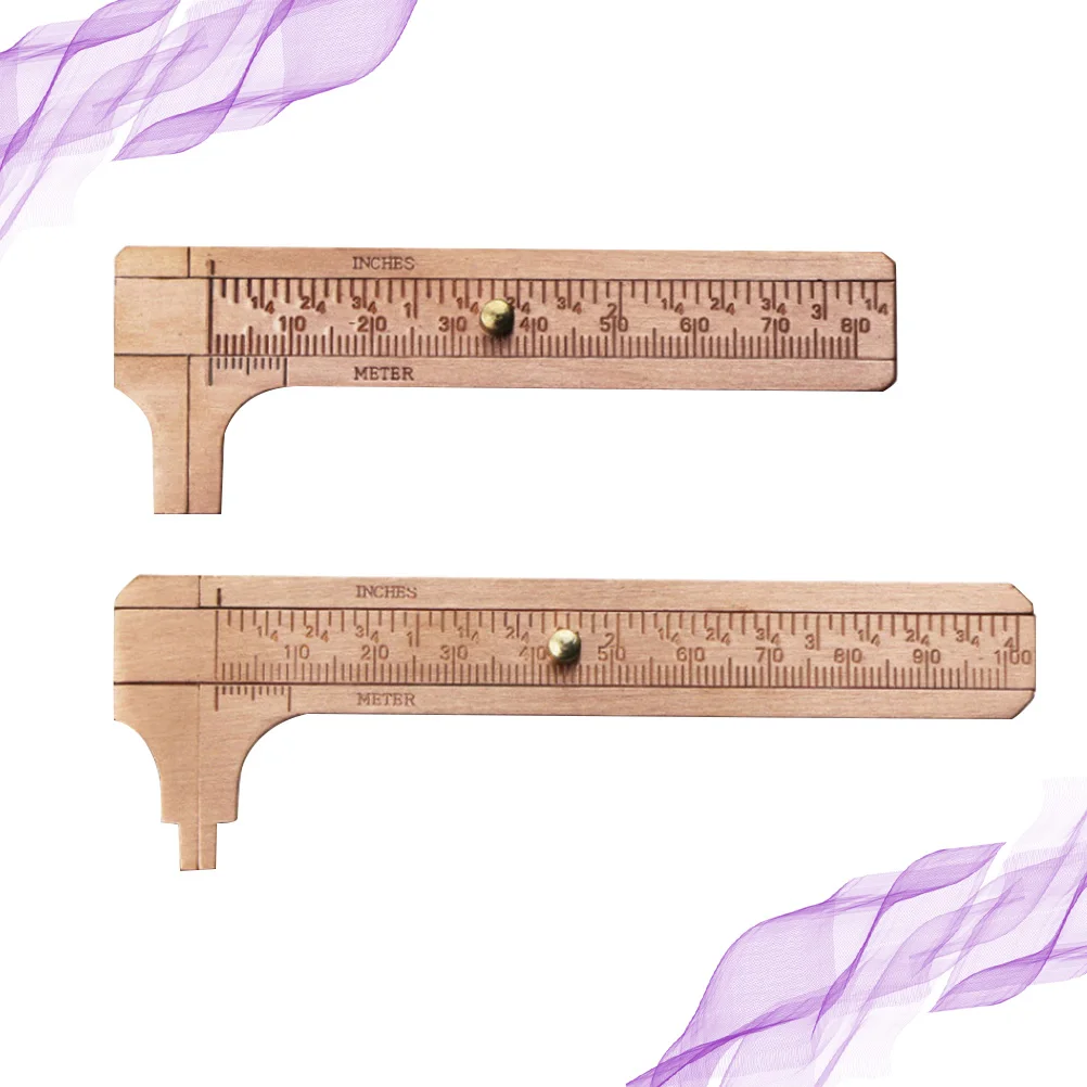 

2Pcs Mini Vernier Caliper 80Mm 100Mm Solid Brass Measuring Calipers for Jewels Handicrafts Non Magnetic Anti Rust Pocket Size