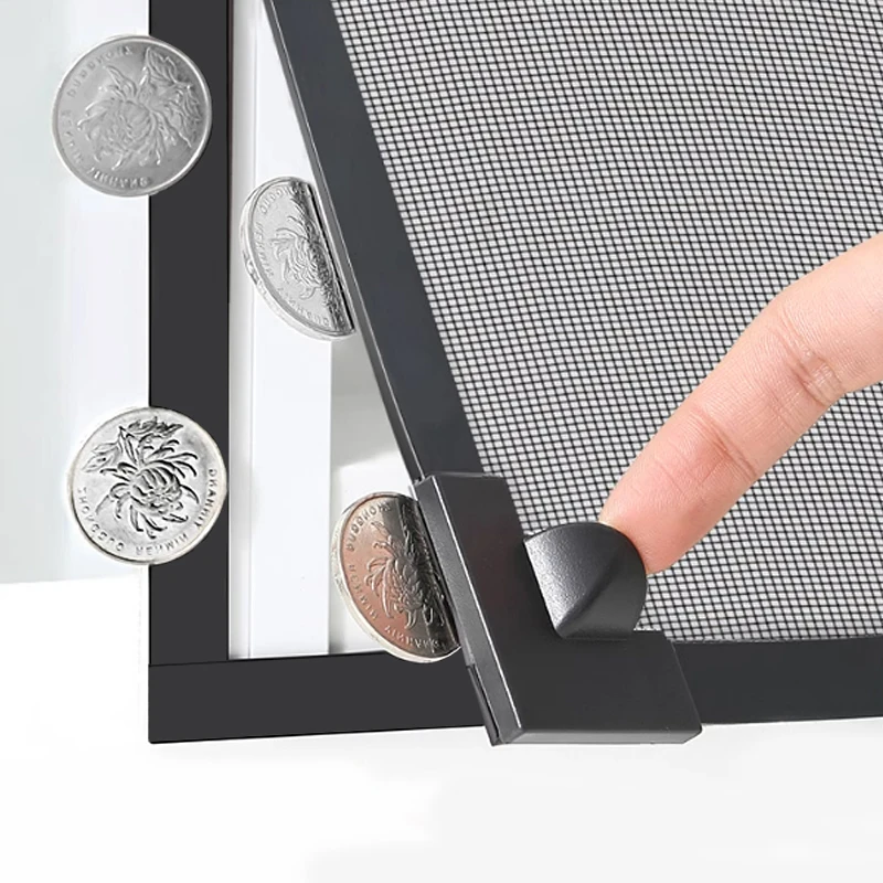 Magnetisches Selbstklebendes Moskitonetz, Unsichtbares Fensternetz ohne Bohren, Einfache Installation, Insektenschutz Belüfteter Netzvorhang – Detail 8