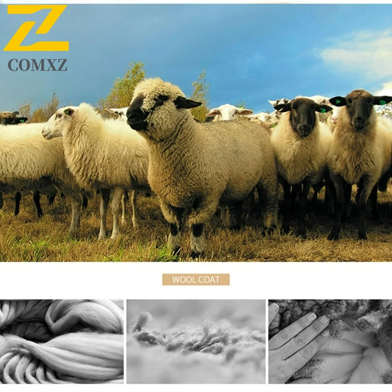 COMXZ Winter Down Jacket Premium Single Breasted Outdoor Travel Windproof Trench Coat Detachable Lining Fashion Warm Outerwear