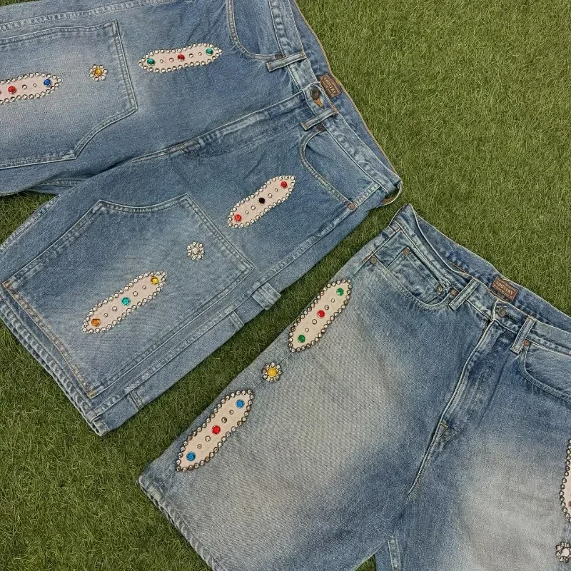 Pantalones cortos de mezclilla para mujer, Shorts holgados de estilo Hip-hop, Retro, informales, versátiles, deportivos, 2000