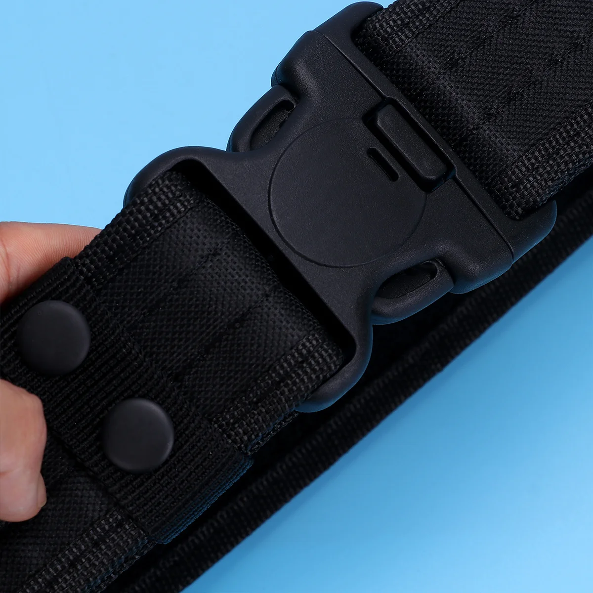 

1 pc Outdoor Belt Lightweight Durable Canvas Style Quick Release Buckle For Hiking Hunting War Game Rigging