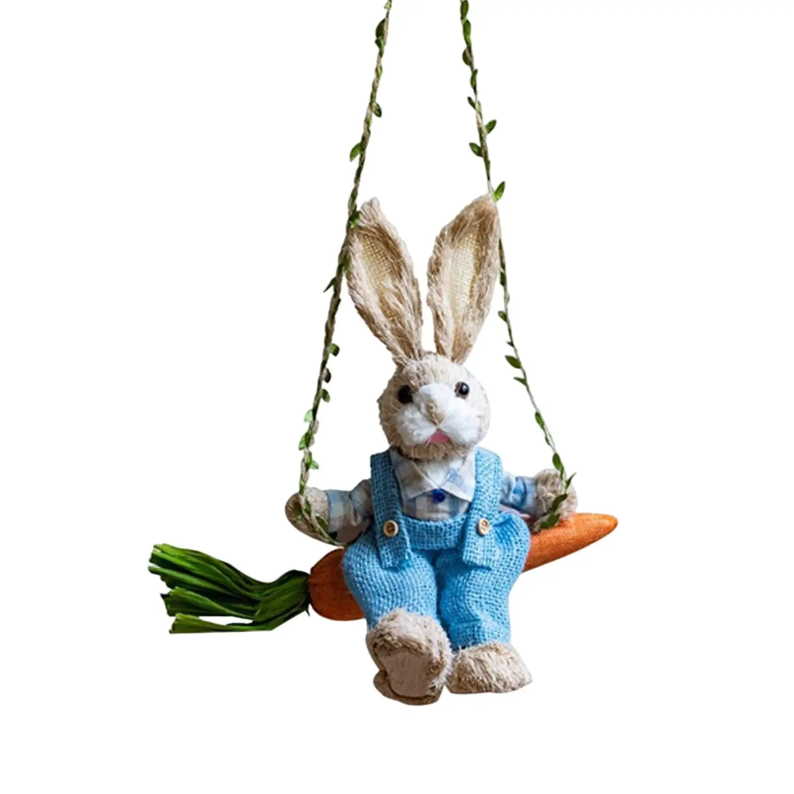 Easter Bunny Pendant Collectable Swing Rabbit Hanging Ornament for Holidays