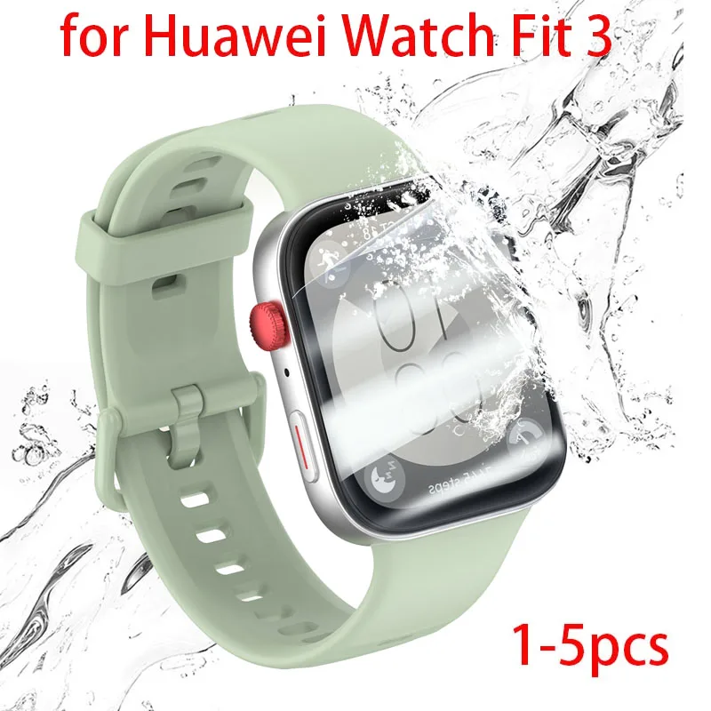 1-5PCS Screen Protector Für Huawei Uhr Fit 3 Anti Scratch Klar TPU Hydrogel Film für Huawei fit3 Uhr Zubehör