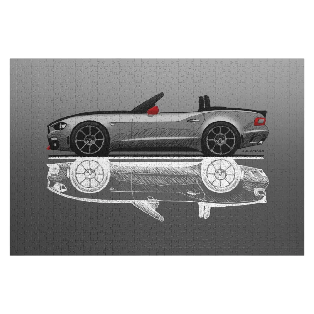 Sketch of the modern Italian Spider sports car Jigsaw Puzzle Name Wooden Toy Jigsaw Custom Iq Wood Photo Personalized Puzzle
