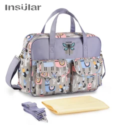 Insular – sac à langer étanche de grande capacité, sacoche de voyage multifonctionnelle pour la maternité, la maman, le bébé et la poussette, nouveau Style