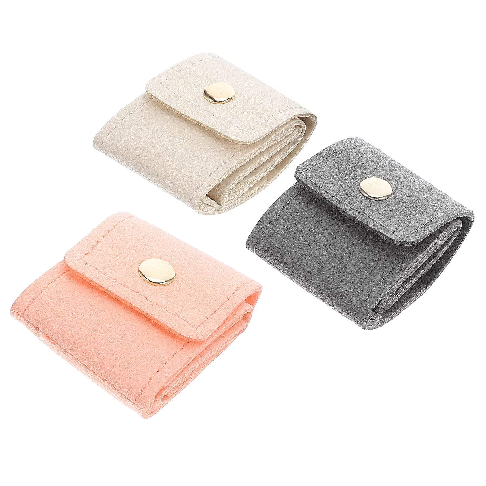 

3Pcs Travel Jewelry Organizer Pouches Space Saving Design Small Jewelry Bag for Accessories on The Go Small Jewel Pouch