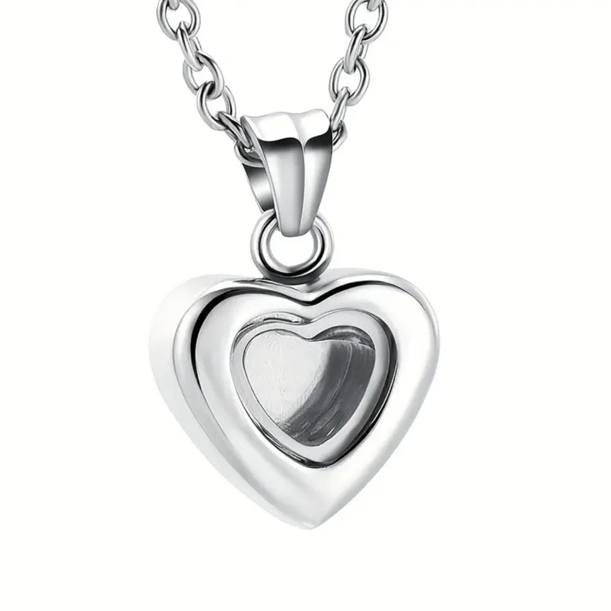 Cremation Jewelry for Ashes for Human Keepsake Stainless Steel Memorial Pendant Cremation Urn Necklace for Human Ashes