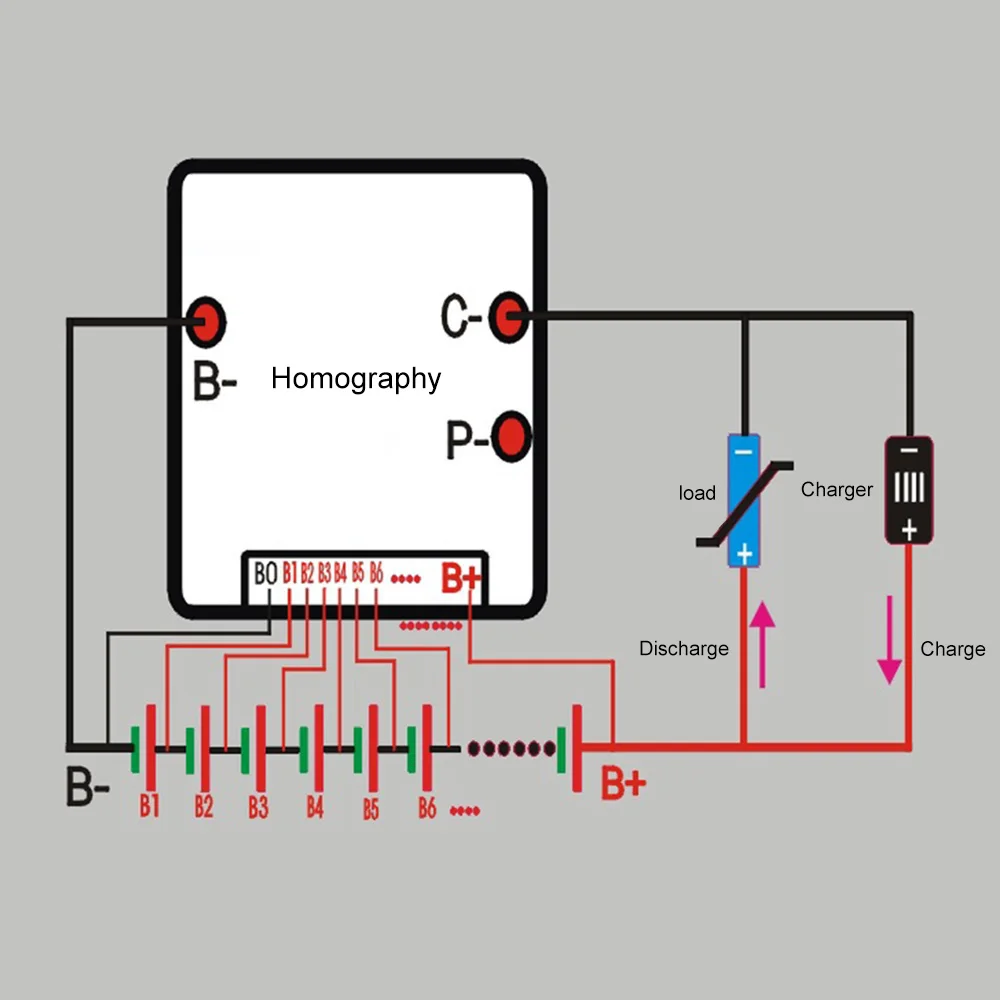 16S 60V BMS 50A litowo/Lifepo4 tablica zabezpieczająca baterię akumulator z linii temperatury równowagi dla 18650 rower elektryczny