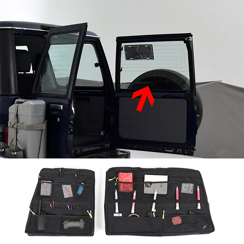 For Toyota Land Cruiser LC71 LC76 2007+ Car Multi-functional tool organizer Package Storage Bag Car Interiors Accessories